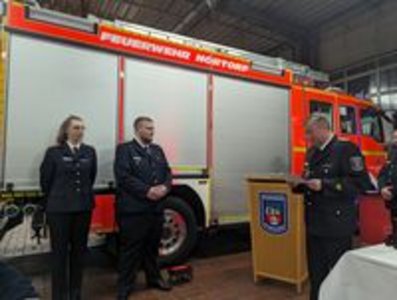 Feierlichkeit im Feuerwehrhaus